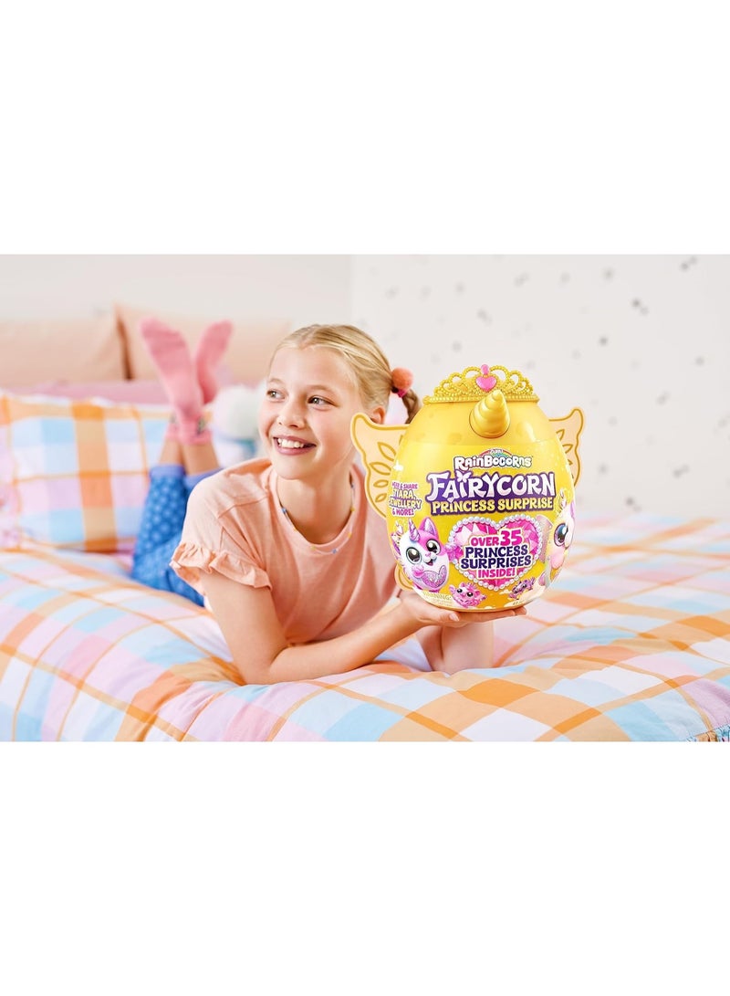 راينبوكورنز Rainbocorns Fairycorn Princess Series 6 Duchess the Bunny - Collectible Plush - Magical Fairy Princess Surprises, Cuddle Plush Stuffed Animal, Stickers (Bunny) - Purple Wing - Image 2